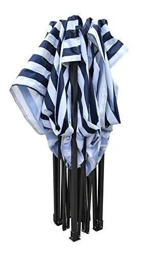 All Seasons Gazebos Robusto 2x2 m gazebo pieghevole strisce blu impermeabile
