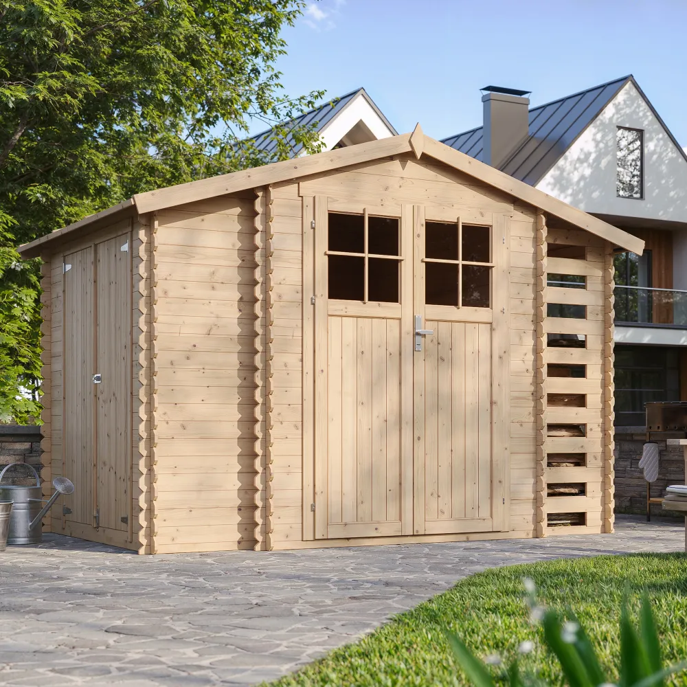 Timbela M389F casetta legno 312x200 cm 6 m² porte F
