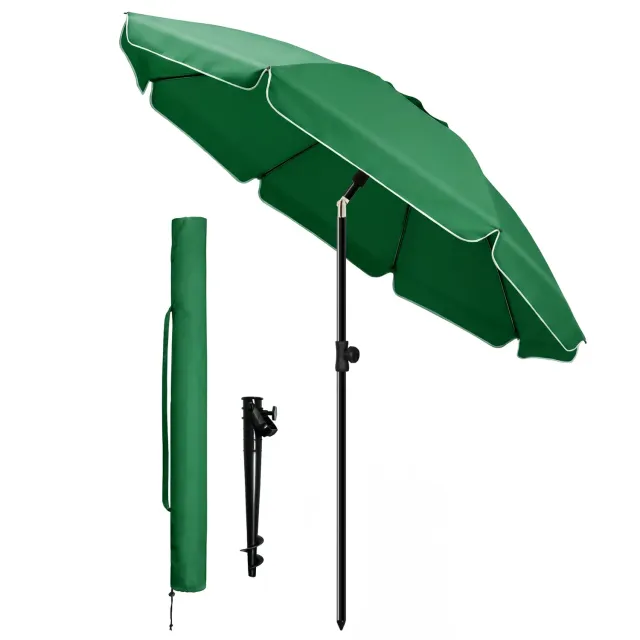VOUNOT Ombrellone Spiaggia Verde 2x2m UV50+ con Ancoraggio
