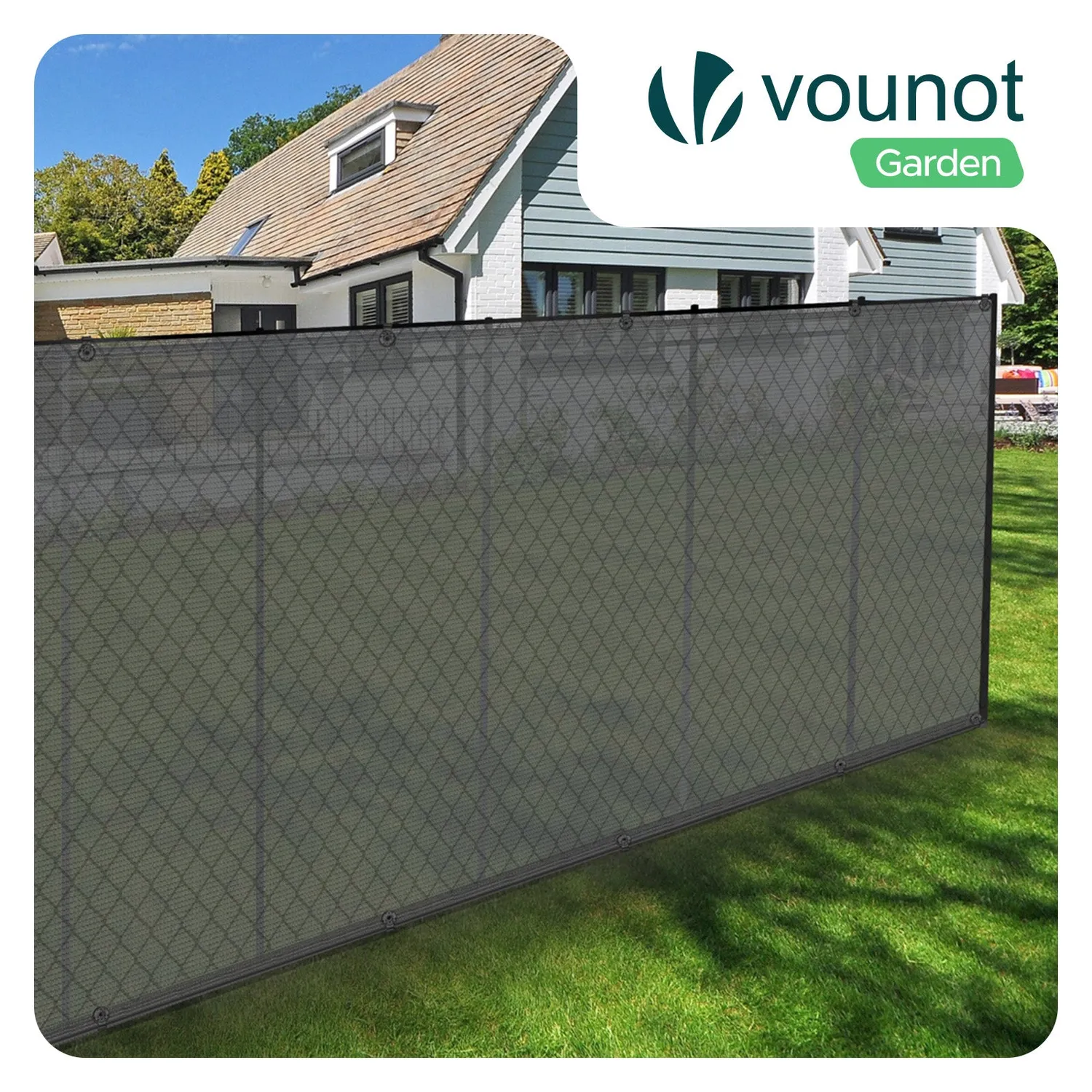 Vounot Frangivista HDPE 1,8x20 m Grigio 90 g/mq 75%