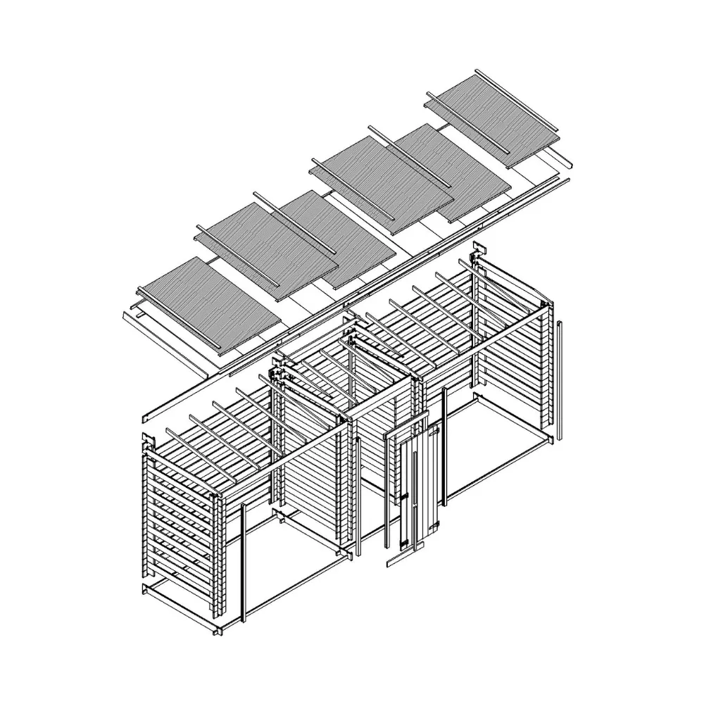 Timbela M206 legnaia legno 562x130 cm 7,38 mc