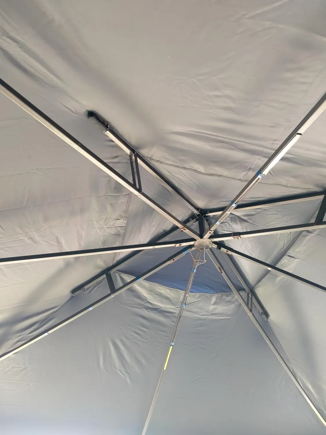 Quick Star tetto ricambio gazebo 3x3 m grigio 260 g