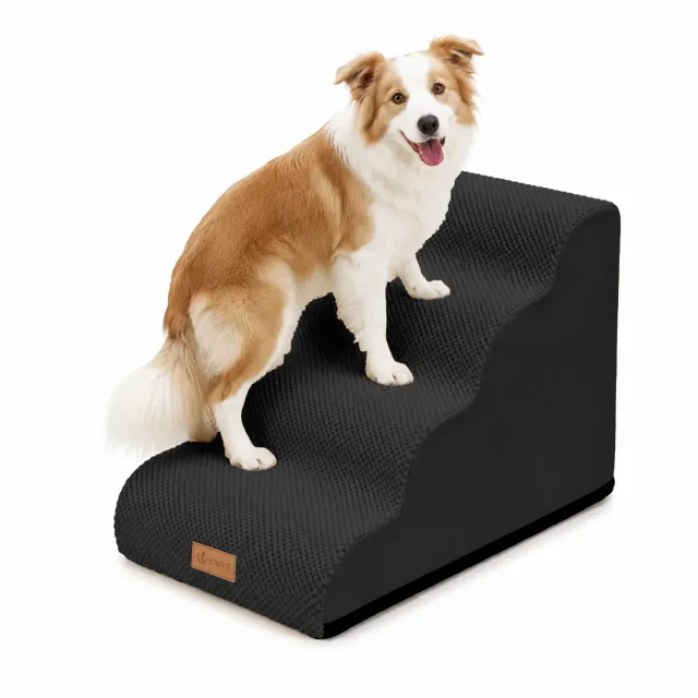 Vounot scaletta cani e gatti in schiuma 72x40x50 nera lavabile