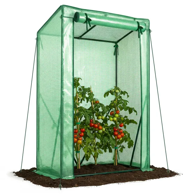 Vounot Serra da Giardino 100x50x150 cm Telo PE Verde Anti UV