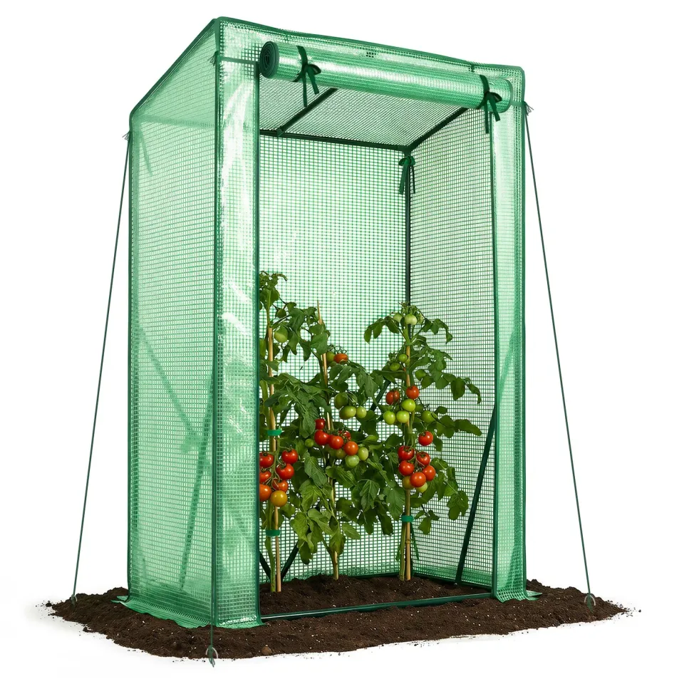 Vounot Serra da Giardino 100x50x150 cm Telo PE Verde Anti UV