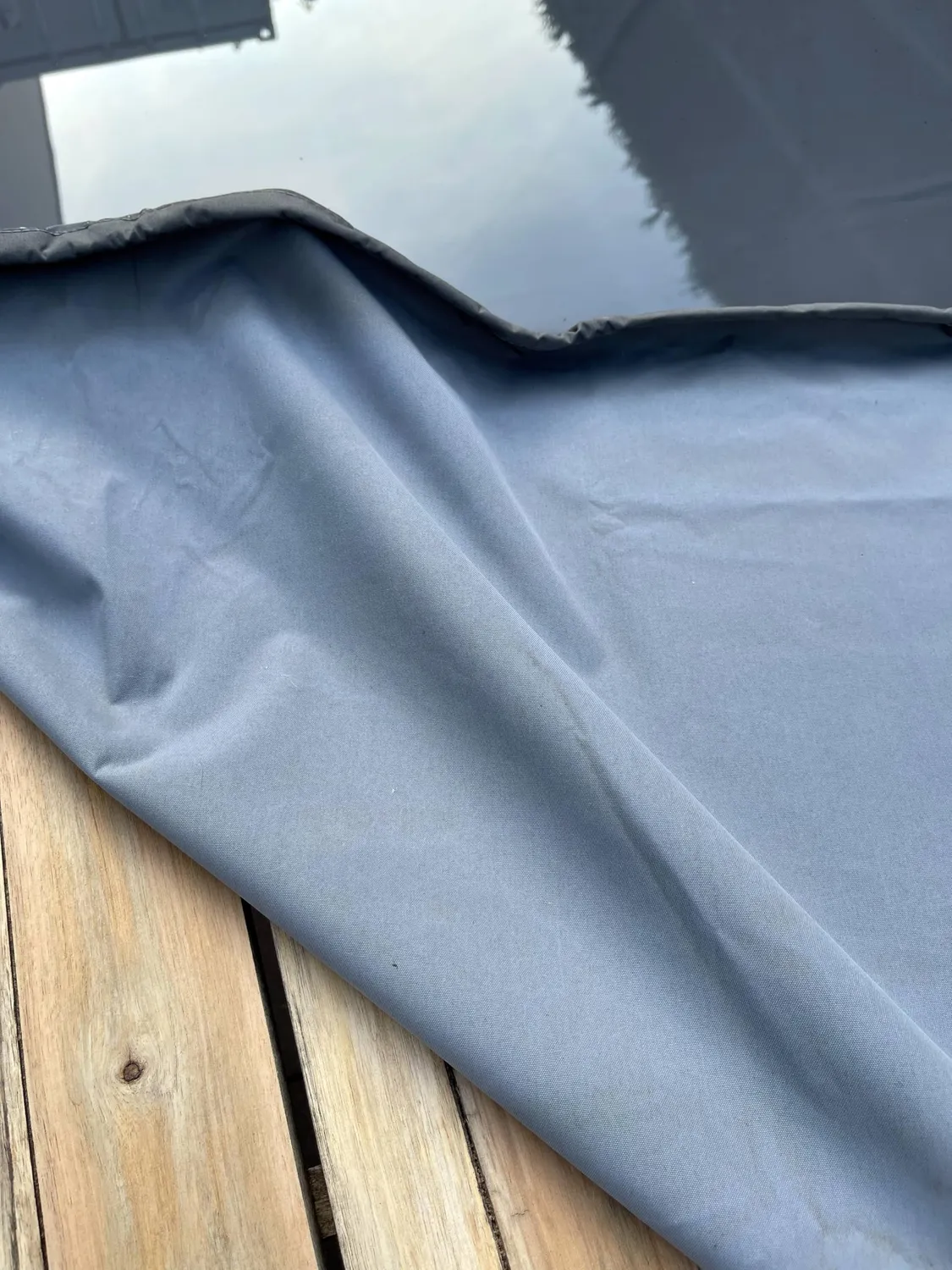 QUICK STAR Custodia Tavolo 90x90 cm Grigia Impermeabile