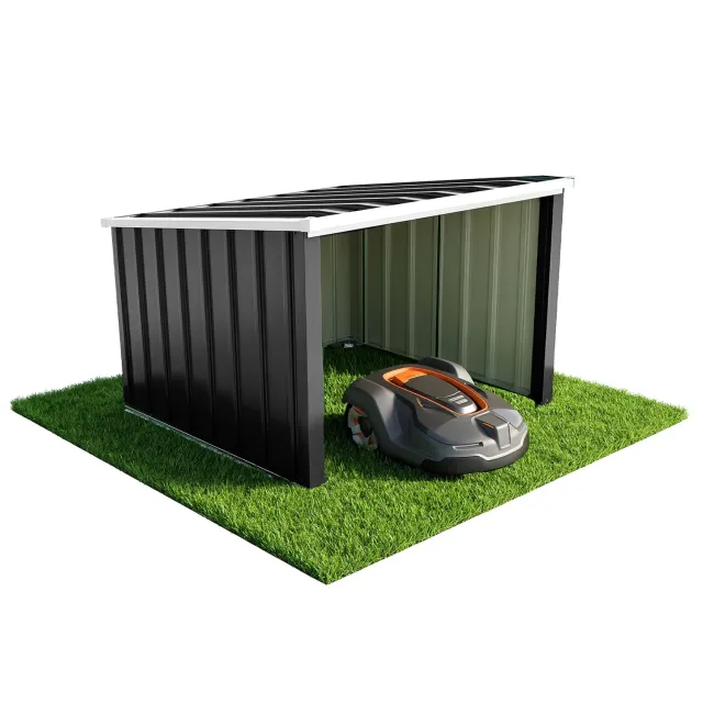 Vounot garage robot rasaerba metallo 78x92x62 nero