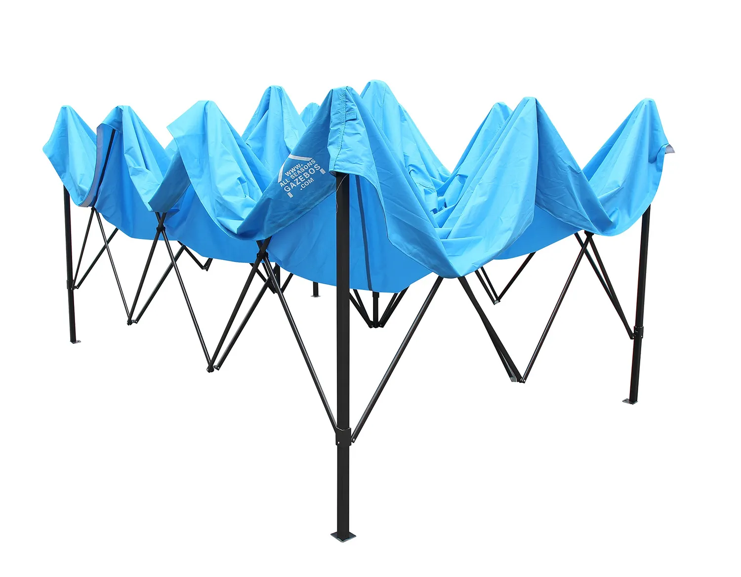 All Seasons Gazebos Robusto 3x4,5 m gazebo pieghevole blu impermeabile