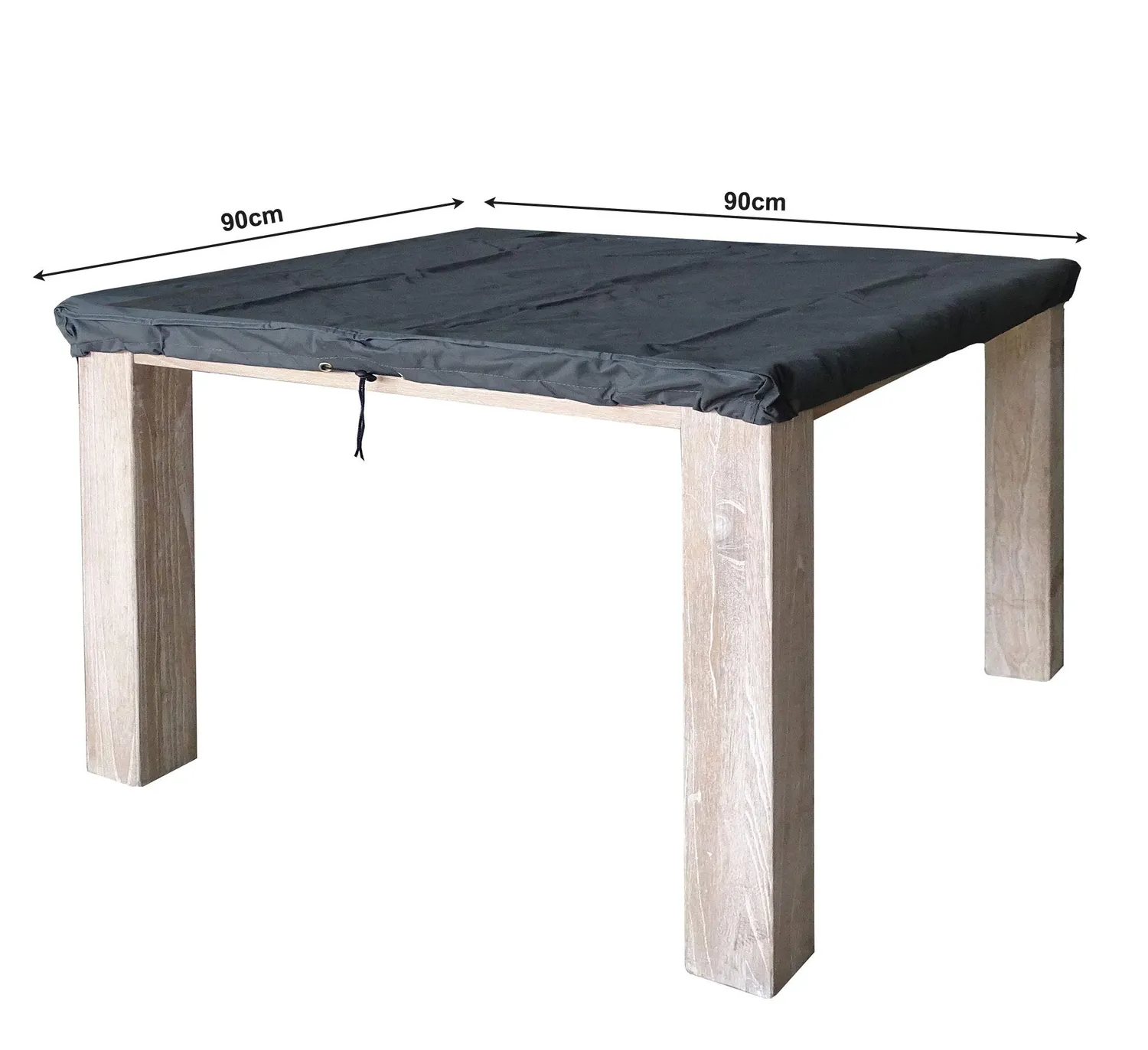 QUICK STAR Custodia Tavolo 90x90 cm Grigia Impermeabile