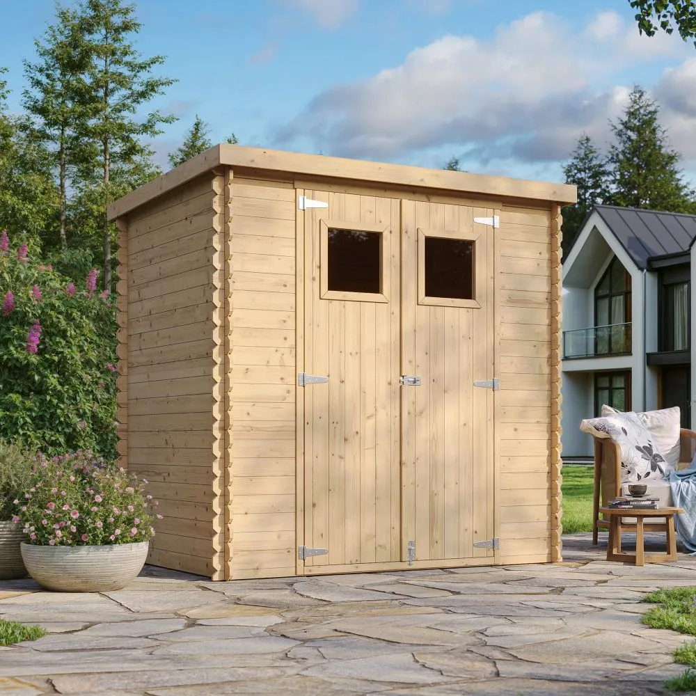 Timbela M311 casetta incastro legno 200x130 cm