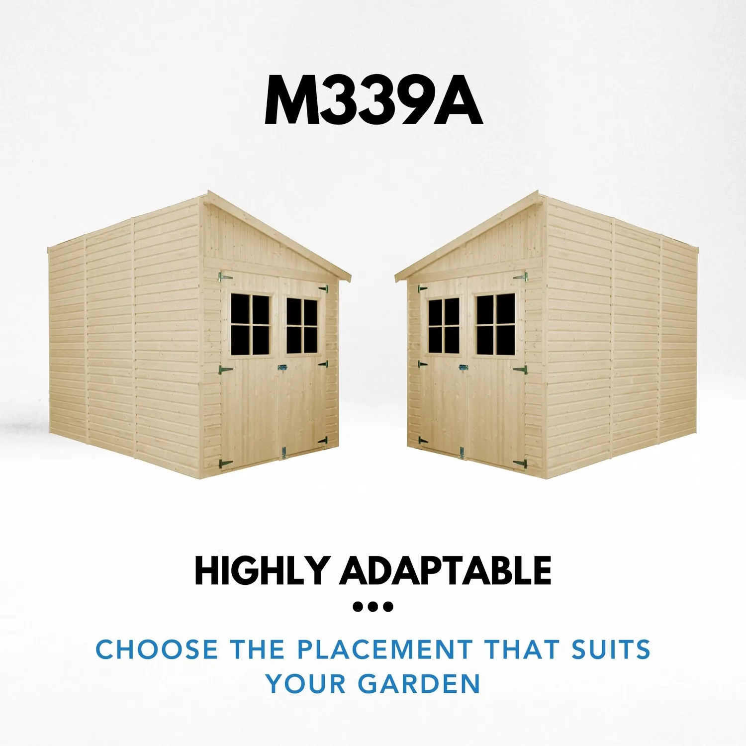 Timbela M339A capanno legno 205x297 cm 6 m2 a pannelli
