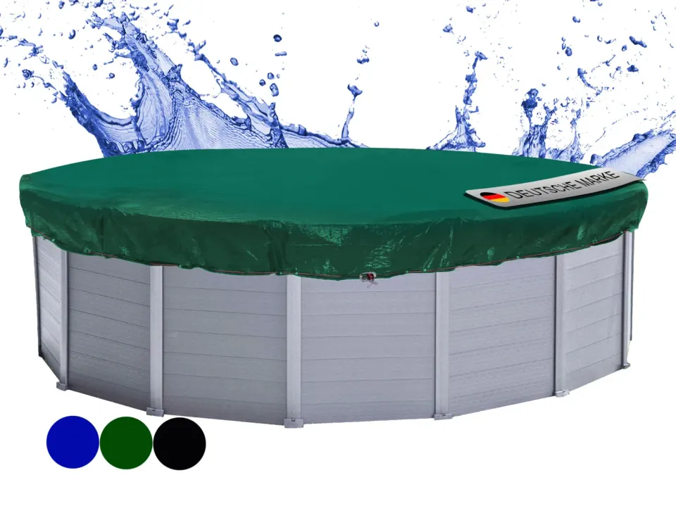 QUICK STAR Telo Copertura Piscina Rotonda 510 cm Verde