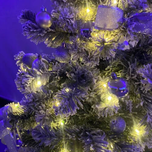Giardini di Maggio Oxford albero di Natale innevato 180 cm con luci