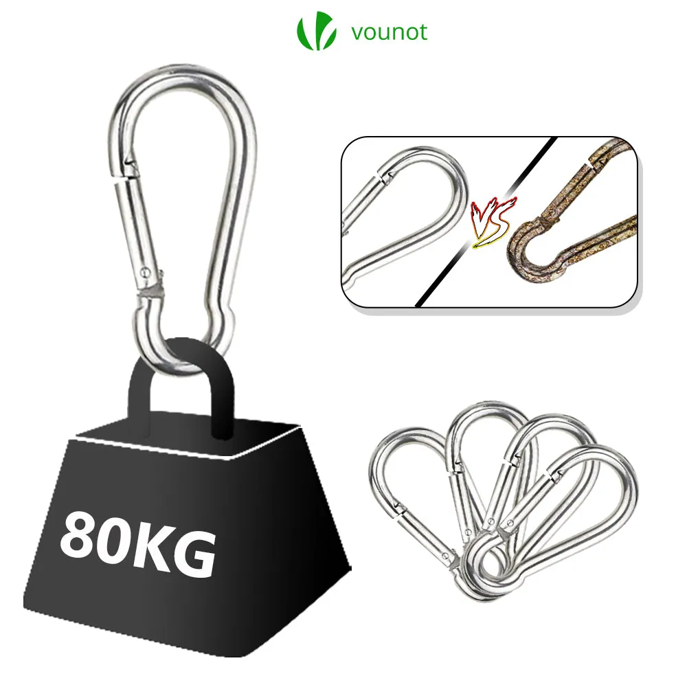 VOUNOT Kit Fissaggio Vela Ombreggiante Inox 24 Pezzi