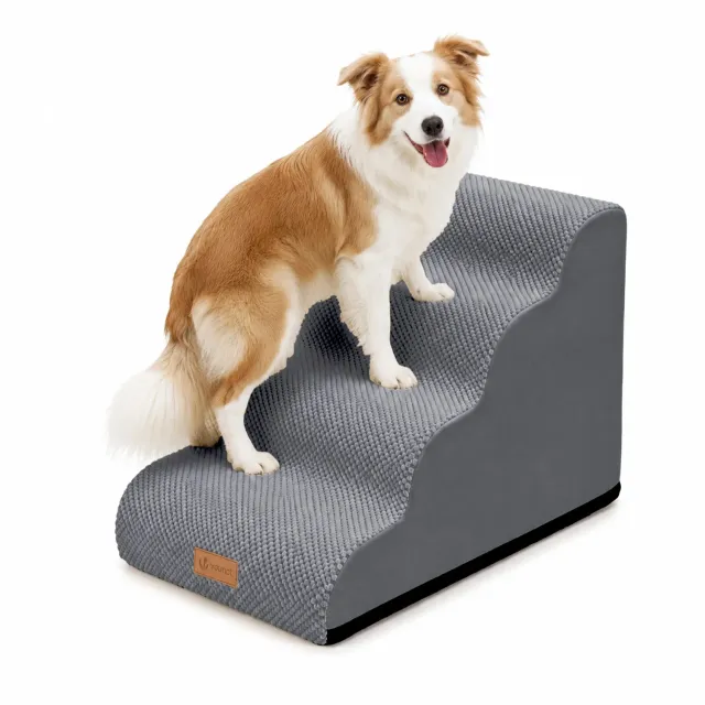 VOUNOT Scala per Cani 72x40x50cm Grigia 4 Gradini