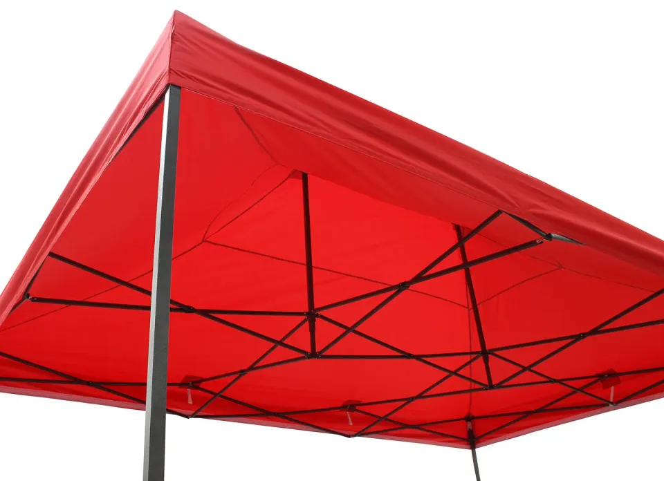 All Seasons Gazebos Robusto 3x6 m gazebo pieghevole rosso impermeabile