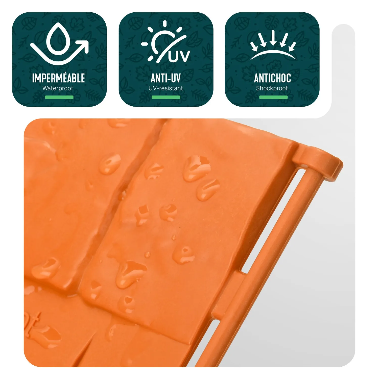 VOUNOT Bordura da Giardino Effetto Pietra 5,35 m Terracotta