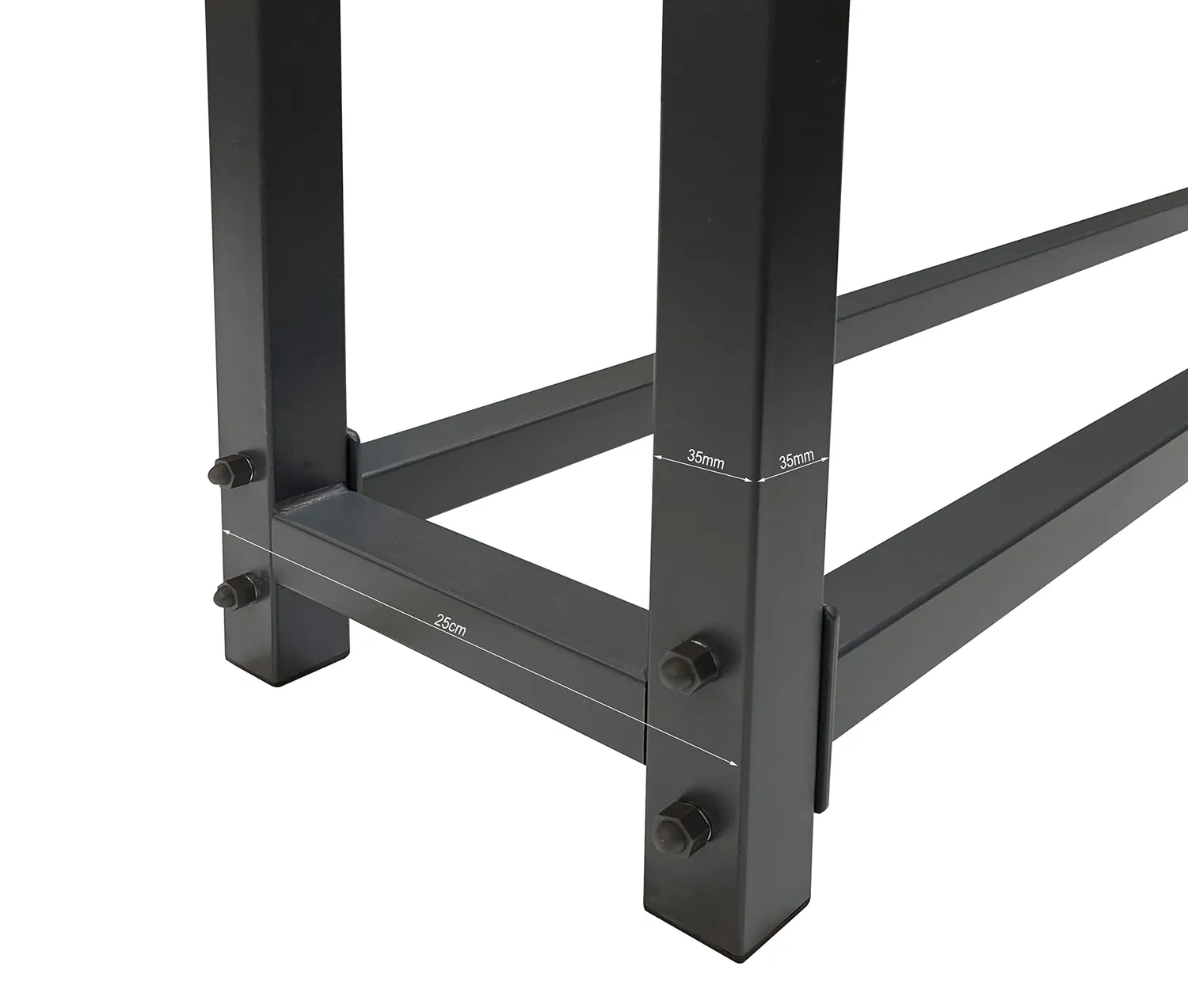 QUICK STAR 200x25x115 cm scaffale legna metallo con telo