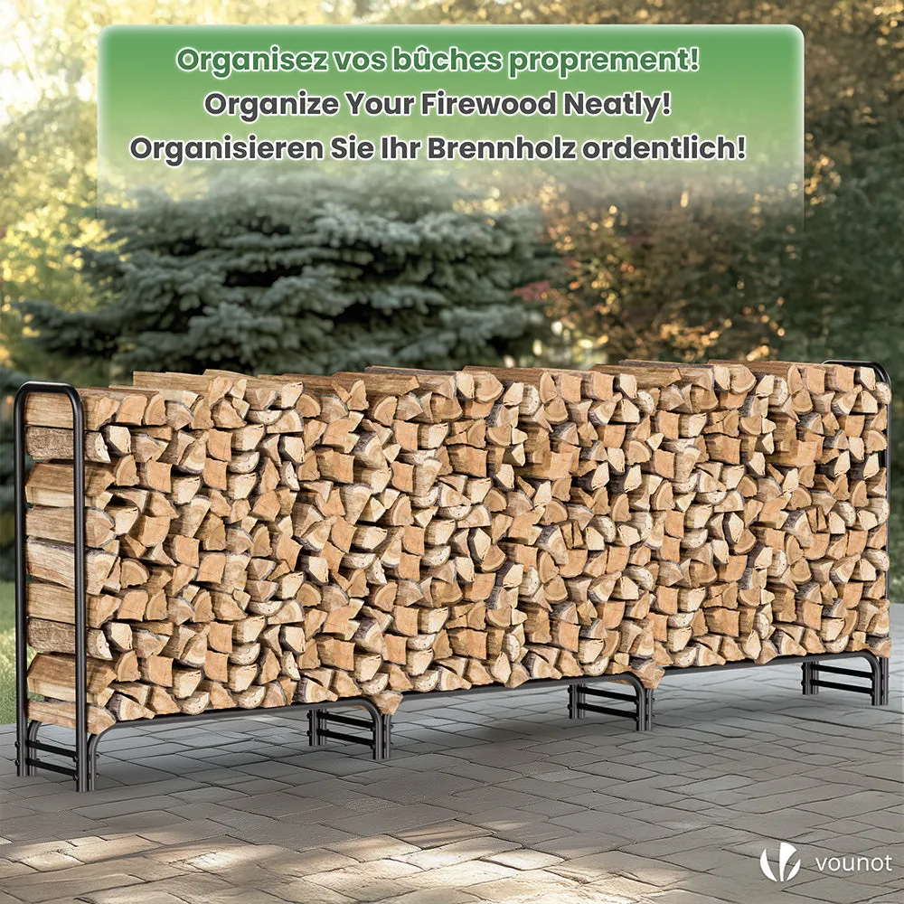 VOUNOT Portalegna Acciaio 3m con Telo 300x40x115cm