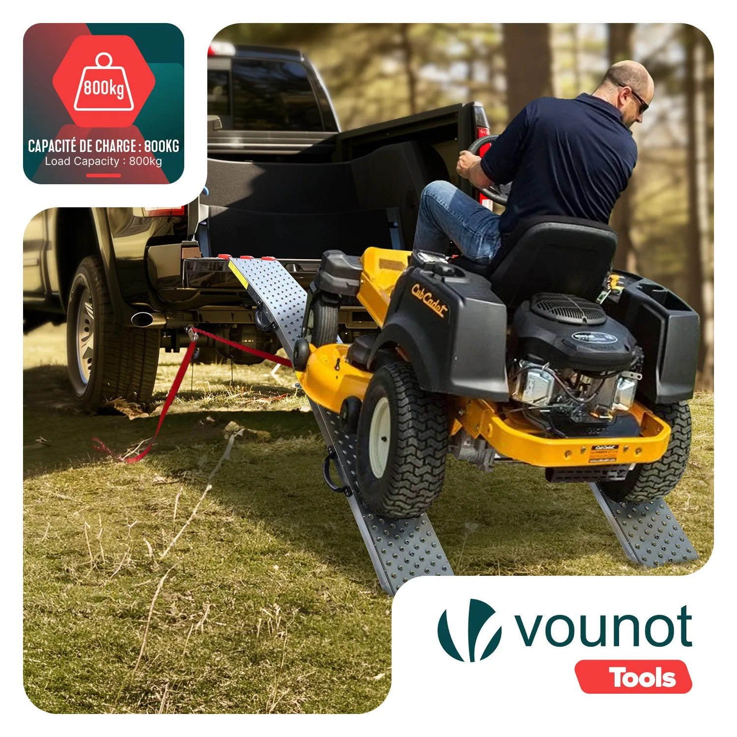 Vounot Rampe Carico Pieghevoli 196 cm Acciaio 400 kg 2 pz
