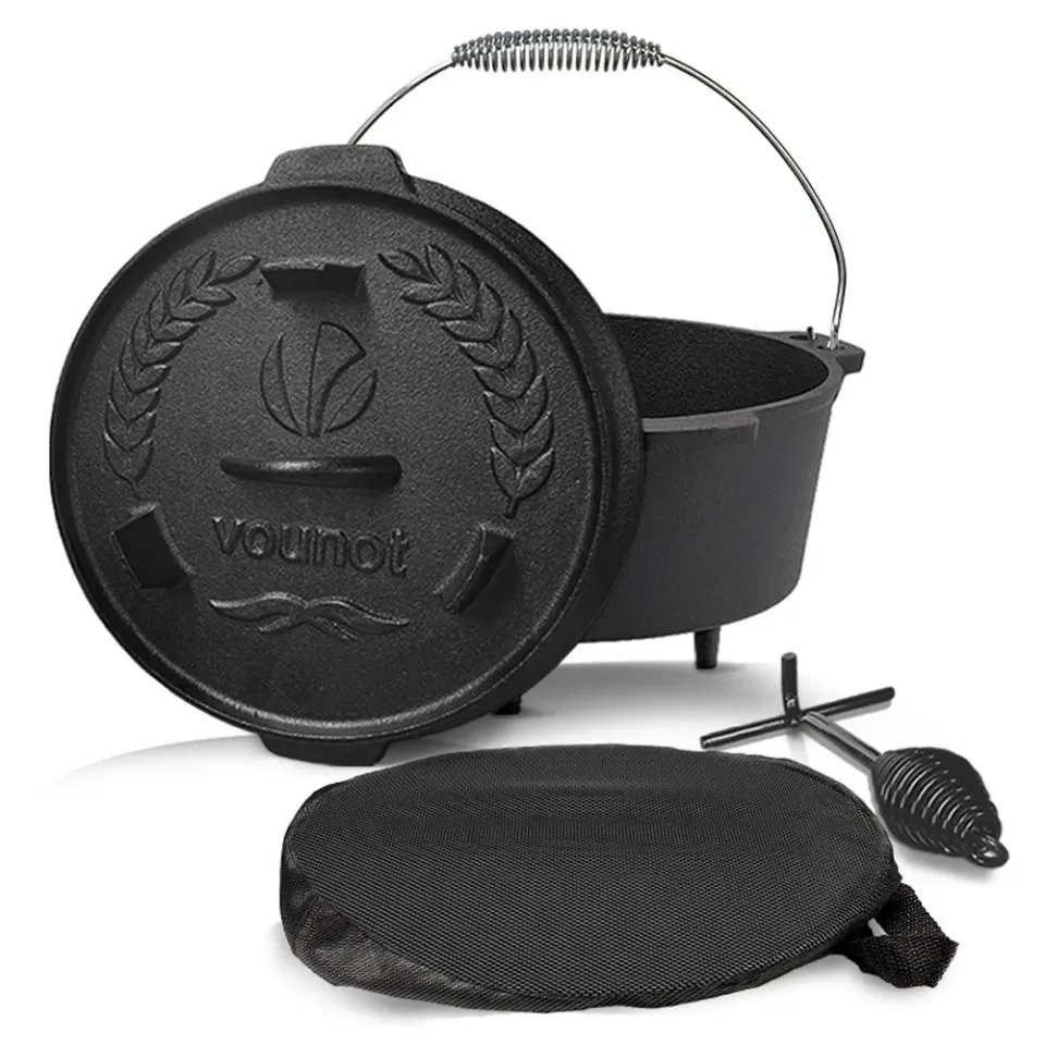 VOUNOT Cocotte Ghisa Dutch Oven 4,25L con Coperchio