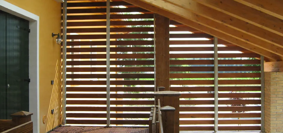 Progetto Esterno Frangisole brise-soleil legno