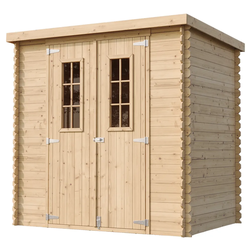 Timbela M311C casetta legno 200x130 cm 2 m² porte doppie