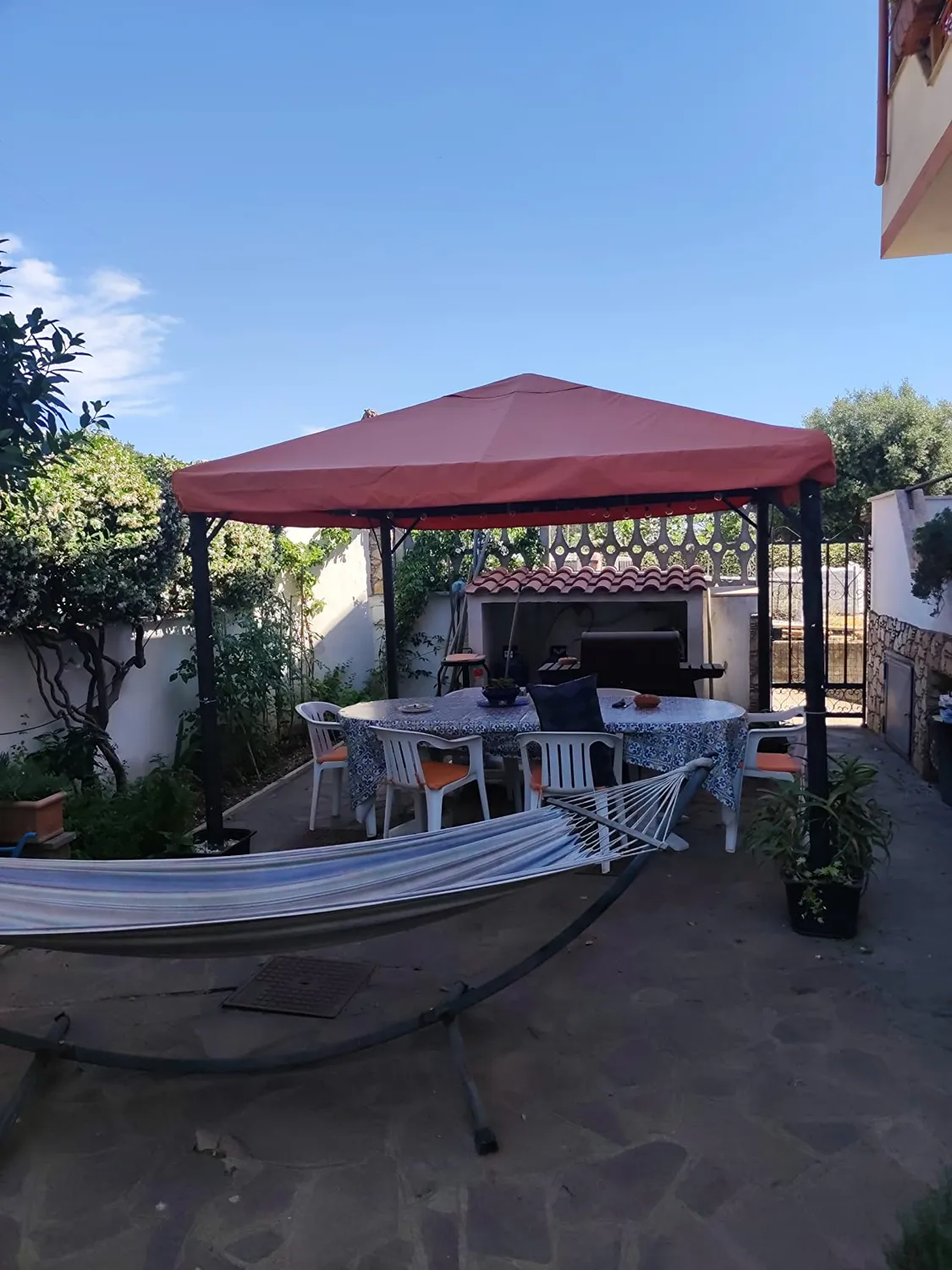 Quick Star telo tetto ricambio gazebo 3x3 m terracotta PVC